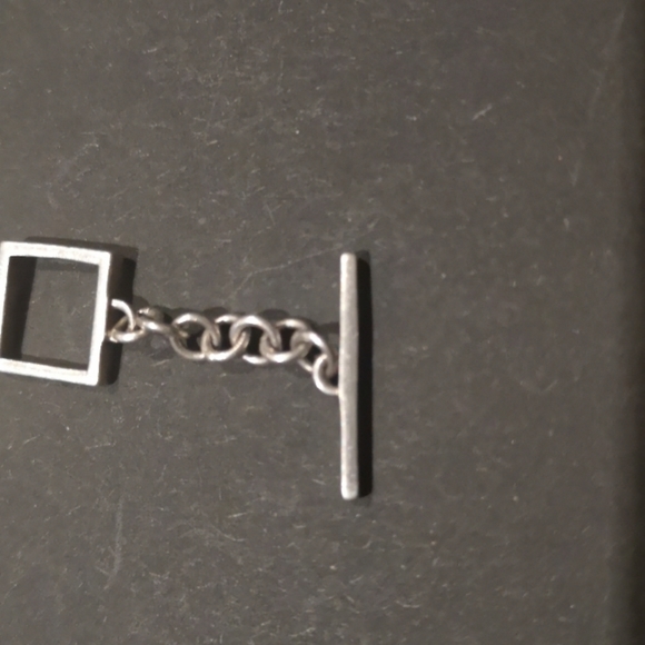 Unique circle/square Sterling silver bracelet - Picture 6 of 6
